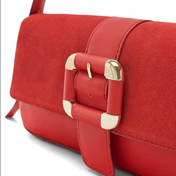 Zara Bags Zara Red Crossbody Bag With Buckle Poshmark